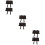 6Pcs Waterproof PU Motorcycle Side Tools Storage Box Brown 10