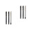 6Pièces Stylos Brosse Débutants Pointe Fine Acier Nylon 4