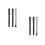 6Pièces Stylos Brosse Débutants Pointe Fine Acier Nylon 8