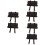6Pcs Waterproof PU Motorcycle Side Tools Storage Box Brown 7