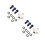 2Pièces Embranchement T Aluminium Pour Durite Hydraulique 5