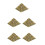 5Pièces Statue Égyptienne Résine Pyramide Pour Bureau 4