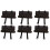 6Pcs Waterproof PU Motorcycle Side Tools Storage Box Brown 5
