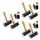 6Pcs Black Rubber Rollers for Stamping Printmaking with Heavy Frame 4
