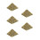 5Pièces Statue Égyptienne Résine Pyramide Pour Bureau 7