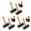 6Pcs Black Rubber Rollers for Stamping Printmaking with Heavy Frame 6