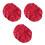 6Pièces - Moxibustion Rouge Tissu Large Couverture 6