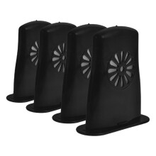 4Pièces Humidificateur Trou De Son Guitare Noir Anti Fissures Et Usure