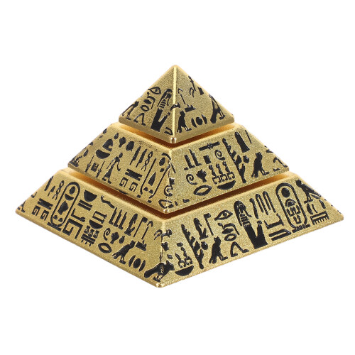 5Pièces Statue Égyptienne Résine Pyramide Pour Bureau 2