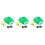 3Ensembles Entraîneur Tennis Simple À Élastique Vert Sport 6