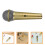 10Pièces Microphones Accessoires Plastique Décoration Performance 9