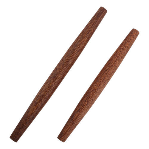8Pièces Rouleaux De En Bois Ergonomiques Marron 2