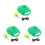 3Ensembles Entraîneur Tennis Simple À Élastique Vert Sport 7