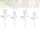 4Pièces Mini Rose Décorative Blanche En Résine, Durable 1