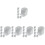 30Pcs White Iron Closet Pole Brackets Easy Install Rod Holders 7