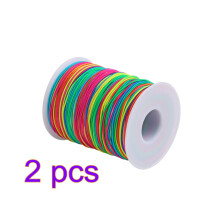 2Pcs Colorful Elastic Thread for Bracelets Necklaces Craft and Beading