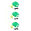 3Ensembles Entraîneur Tennis Simple À Élastique Vert Sport 5