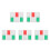 15Pièces Plaques Glissière Rouge Vert Pour Porte De Salle 8