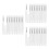 30Pcs Soft Silicone Lip Brushes White for Lip Balm Gloss and Makeup 9