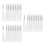 30Pcs Soft Silicone Lip Brushes White for Lip Balm Gloss and Makeup 7