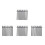 400Pièces Pinceaux Nylon Jetables Accessoire Noir 6