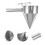 2Pcs Stainless Steel Kitchen Funnel Pancake Maker Dispenser for Baking 10