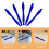 40Pcs Lightweight Blue Plastic Phone Repair Pry Tools Disassemble Set 7