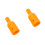 2Pièces Kit Remplacement Manche Mop Plastique Orange Polyvalent 7