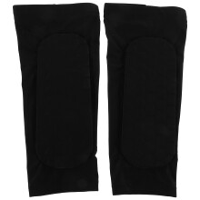 1Paire Protection Tibiale Respirable En Polyester Noir Sports