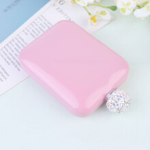 Portable Pink Mini Wine Pot Stainless Steel Small Flagon for Women