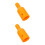 2Pièces Kit Remplacement Manche Mop Plastique Orange Polyvalent 8