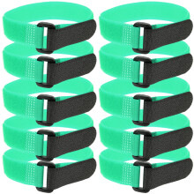 125Pcs Green Elastic Yoga Mat Straps with Hook and Loop for Home Use