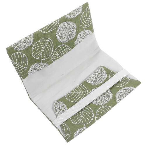 2Pièces Protège-Livres Tissu Vert Stretchable Lavable Et Réutilisable