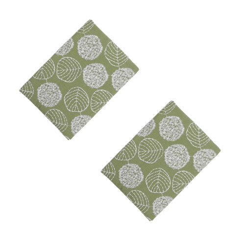 2Pièces Protège-Livres Tissu Vert Stretchable Lavable Et Réutilisable 2