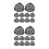 20Pcs Black PP Plant Pot Grid Pads Planter Hole Mesh Mat Accessories 9
