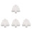4Pcs Wooden Xmas Tree Plate White Dessert Serving Tray Multi-Purpose 4