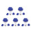25Pièces Mini Balles Curling Portables Table Accessoires Enfant 4