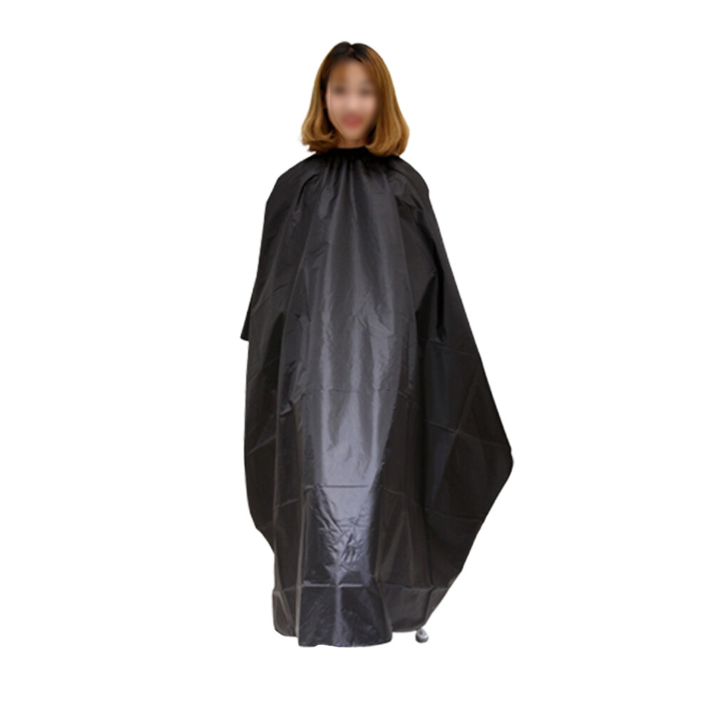 Solustre 2Pcs Lightweight Waterproof Haircut Cape Black Hair Stylist Gown