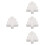4Pcs Wooden Xmas Tree Plate White Dessert Serving Tray Multi-Purpose 7