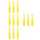 12Pcs Manual Plastic Paint Stirring Sticks Yellow for Precise Blending 6