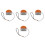 4Pcs Precision Wood Edge Chamfering Trimmer Manual Planer Tool Orange 5