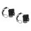 2Pcs Energy Efficient LED Stage Spotlights with Multicolor Modes Black 8