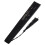 3Pcs Compact Black Folding Fans Bamboo Cloth Handheld Dance Fans 3