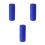 3Pcs Blue Plastic Cornet Mouthpiece Caps Sturdy Instrument Protectors 7