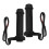 3Pcs Adjustable Electric Heated Handlebar Grips for Motorcycle Black 1