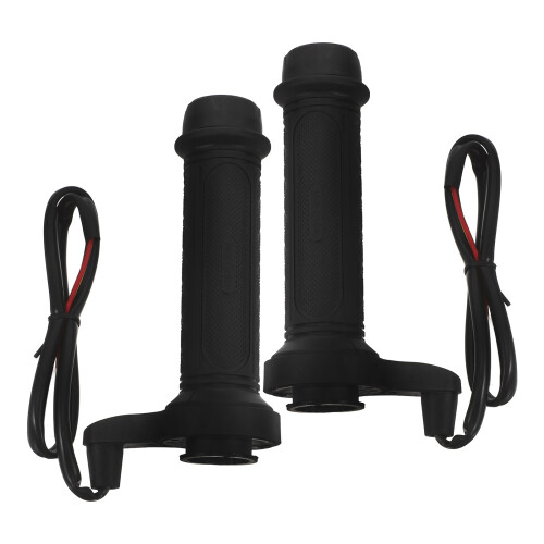 3Pcs Adjustable Electric Heated Handlebar Grips for Motorcycle Black
