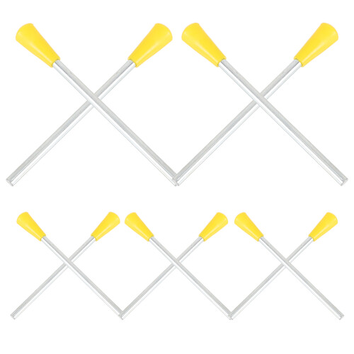 30Pcs Plastic Metal Triangle Iron Sticks Mallets with Comfortable Grip 1