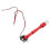 4Pcs Motorcycle Antenna Light Red Alloy Plastic Night Visibility 1