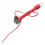 4Pcs Motorcycle Antenna Light Red Alloy Plastic Night Visibility 3