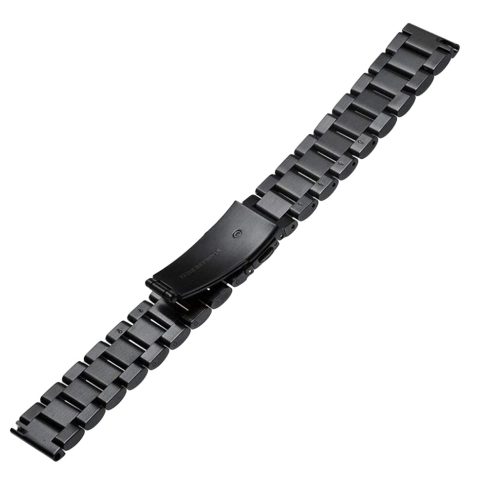 3Pcs Stainless Steel Bracelet Strap Durable Replacable Watchband Black 3641285414051